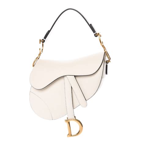 christian dior white saddle bag price